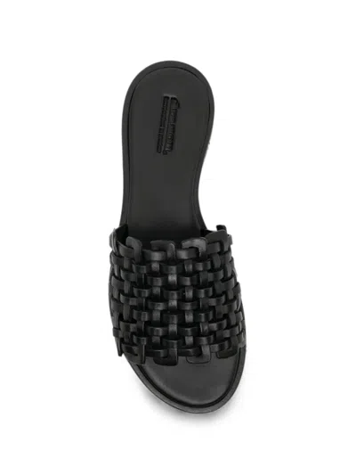 Dragon Diffusion Zig Zag Sandals In Black