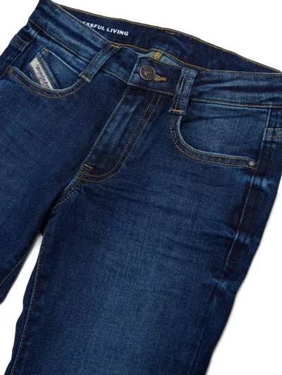 Diesel Flared Jeans In Blue