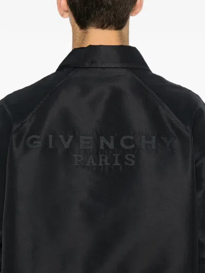 Givenchy Logo-embroidered Jacket In Black