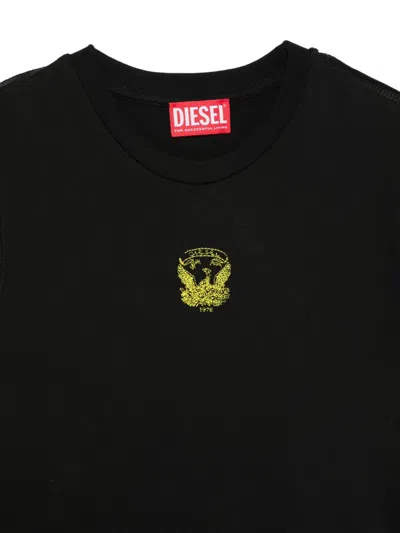Diesel Eagle-print T-shirt In Black