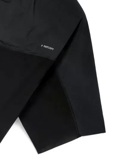 Satisfy Panelled Zip-neck T-shirt In Multi