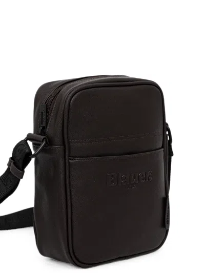 Blauer Zip Compartment Messenger Bag In Brown