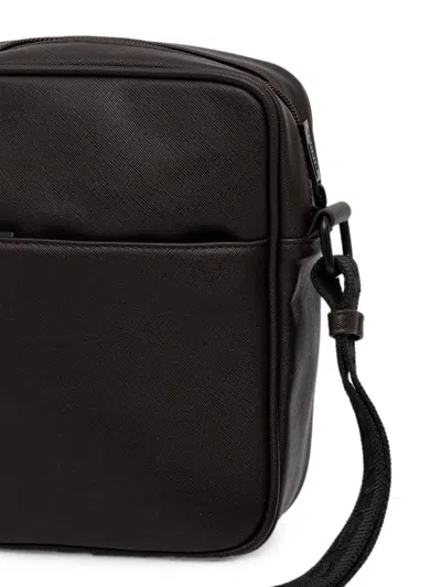 Blauer Zip Compartment Messenger Bag In Brown