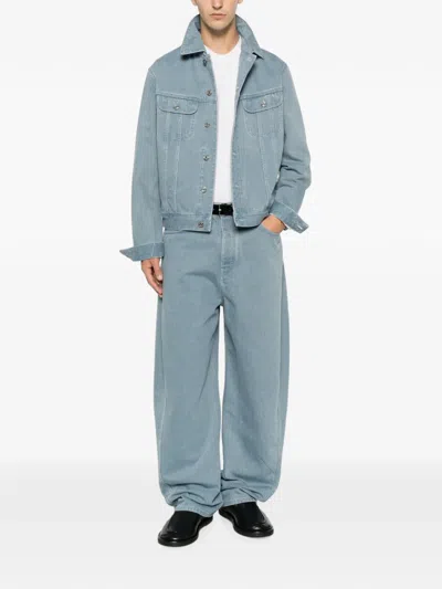 Givenchy Logo-patch Denim Jacket In Blue