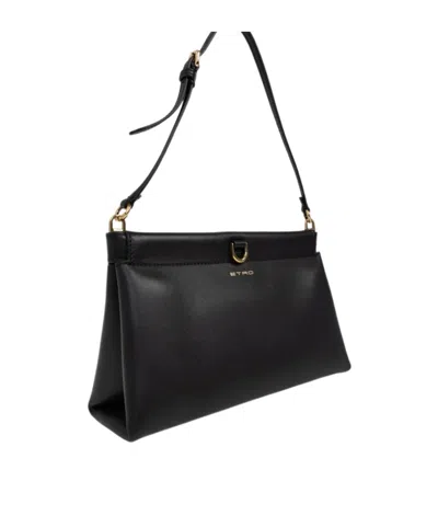 Etro Mini Talk Shoulder Bag In Black