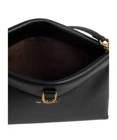 Etro Mini Talk Shoulder Bag In Black