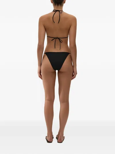 Faithfull Sete Triangle-cup Bikini Top In Black