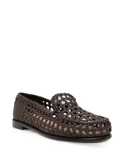 Dragon Diffusion Dolly Loafers In Brown