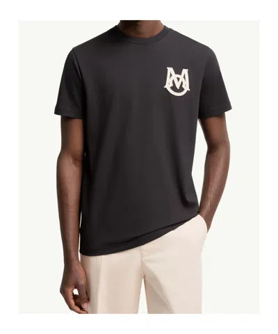 Moncler Cotton T-shirt Featuring Embroidered Patch In Multi