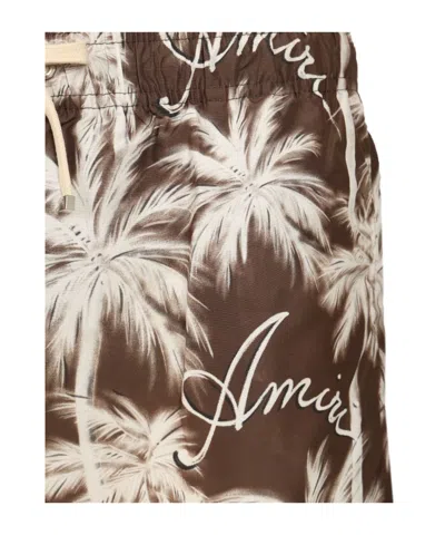 Amiri Drawstring Swim Trunks In Multi
