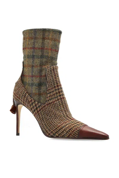 Dsquared2 Side Zip Booties In Blue