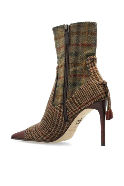Dsquared2 Side Zip Booties In Blue