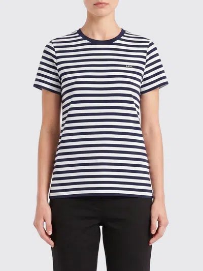 A.p.c. A. P.c. Regular Fit Striped T-shirt In Multi