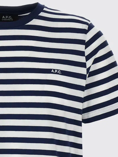 A.p.c. A. P.c. Regular Fit Striped T-shirt In Multi