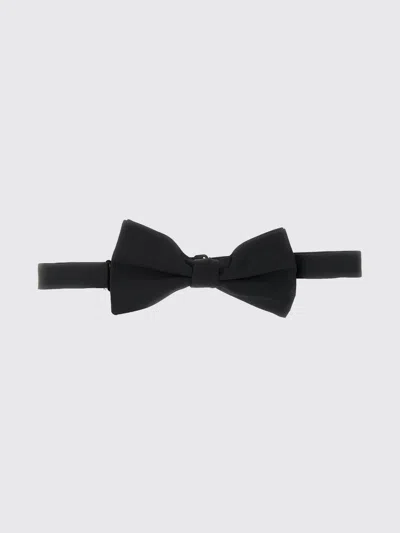 Valentino Black Solid Bowties In Black