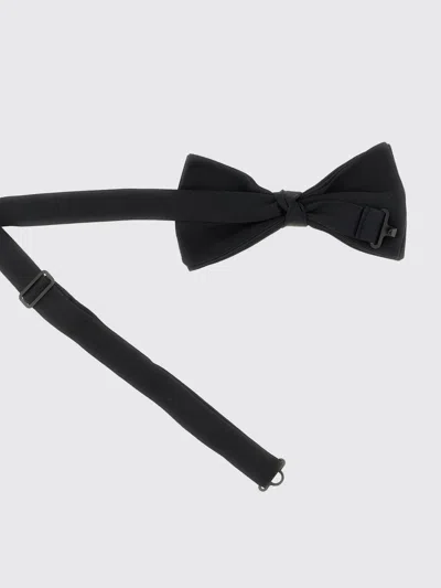 Valentino Black Solid Bowties In Black