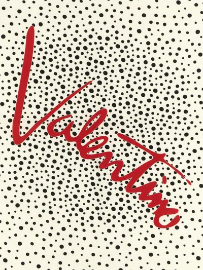 Valentino Off-white Little Star Starry Polka Dot Scarves In Neutral
