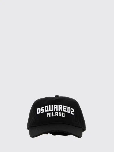 Dsquared2 Dsquared Men Disquared2 Milano Patch Hat In Black