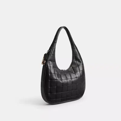 Coach Alter/ego Large Crescent Shoulder Bag In Black