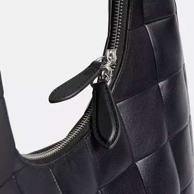 Coach Alter/ego Large Crescent Shoulder Bag In Black