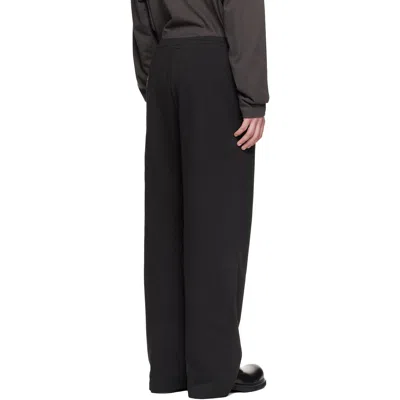 We11 Done We11done Black Chain Embroided Sweatpants In Black