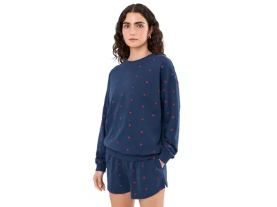 Beach Riot Devyn Oversized Sweatshirt In Star Spangled Seas In Multi