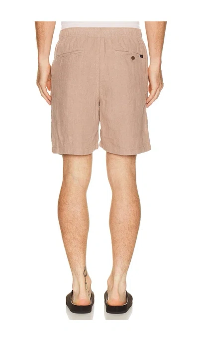 Faherty Essential 6.5 Linen Short In Brown