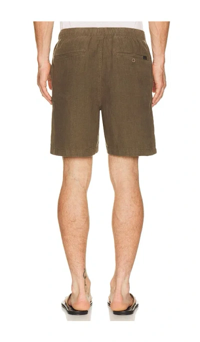Faherty Essential 6.5 Linen Short In Brown