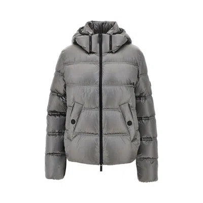 Moncler 'sensation' Short Down Jacket In Gray