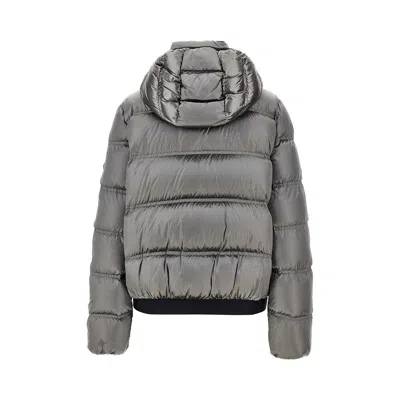 Moncler 'sensation' Short Down Jacket In Gray