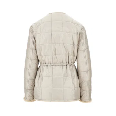 Moncler Tipule Quilted Reversible Down Jacket In Neutral