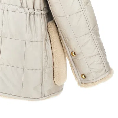 Moncler Tipule Quilted Reversible Down Jacket In Neutral