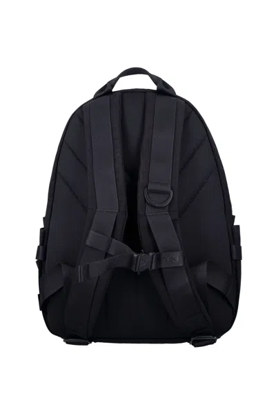Y-3 Cordura Backpack Two Compartments Adjustable Straps In Blue
