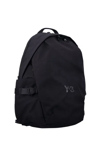 Y-3 Cordura Backpack Two Compartments Adjustable Straps In Blue