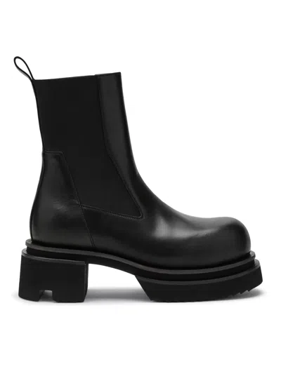 Rick Owens Black Ankle Boots In Black