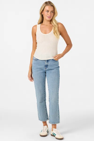 O'neill Caldwell Open Knit Tank In White