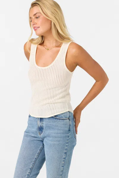 O'neill Caldwell Open Knit Tank In White