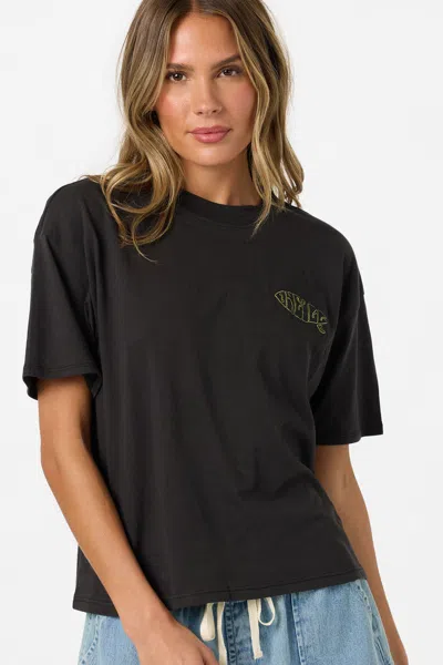 O'neill Board Embroidered T-shirt In Black