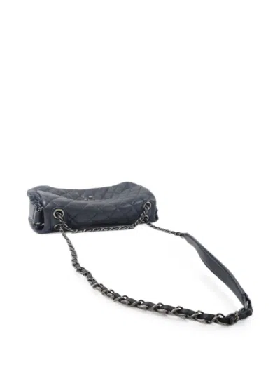 Pre-owned Chanel Interlocking-cc Shoulder Bag In Blue