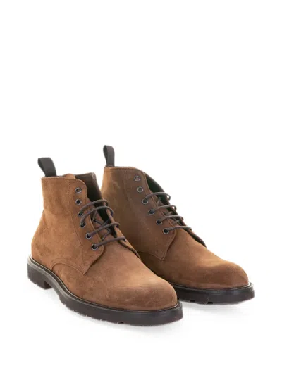 Franco Fedele Desert Boots In Brown