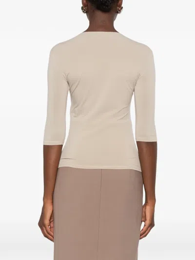 Mugler Three-quarter-sleeve T-shirt In Multi