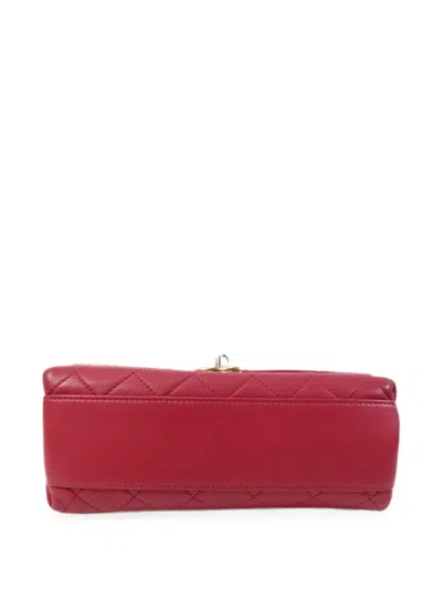 Chanel Interlocking-cc Tote Bag In Red