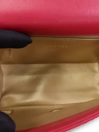 Chanel Interlocking-cc Tote Bag In Red