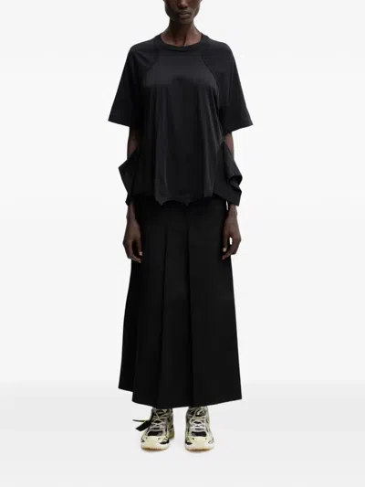 Undercover Panelled Raw-edge T-shirt In Multi