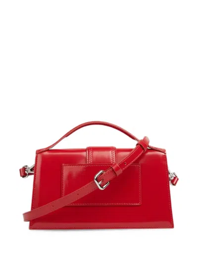 Jacquemus Medium Glossy Leather Shoulder Bag In Red