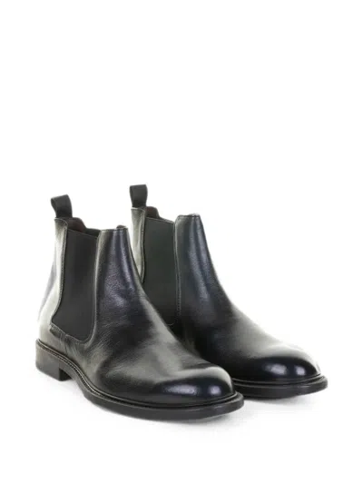 Franco Fedele Pull-tab Boots In Black