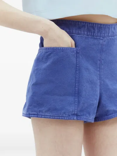 Max Mara Patch-pocket Shorts In Blue