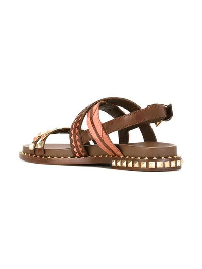 Shop Ash Massai Sandals In Brown