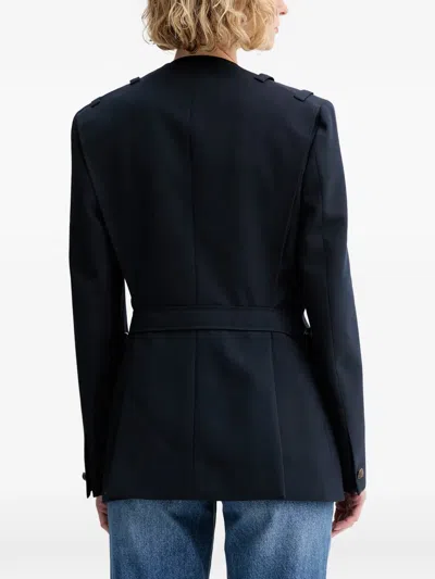 Kenzo Multi-pocket Military Acket In Blue