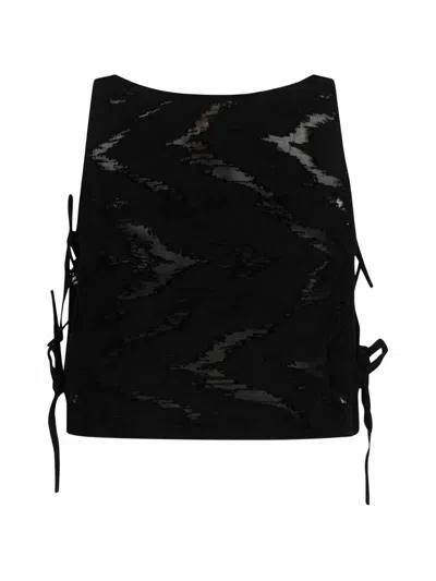 Paramidonna Margaret Side-tie Top In Multi